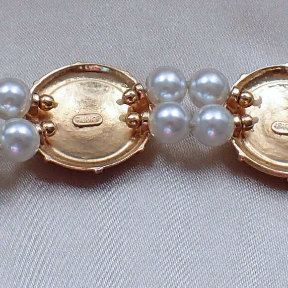 Starfish Rhinestone Bracelet and Clip on Earring Set by Butler - Picture 3 of 9